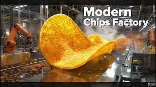 Inside a Modern Chips Factory &ndash; From Potatoes to Pringles &ndash; High Speed Process in 2min