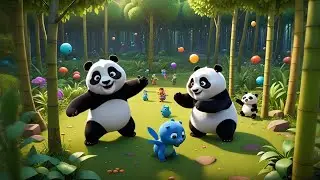 Two Chubby Pandas Learn to Skip + More Nursery Rhymes & Kids Songs