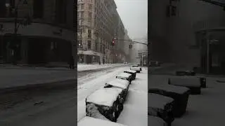 New York City Under Heavy Snow ❄️🗽 Winter Storm NYC #explorepage #foryou #trendingnow #usa #trending