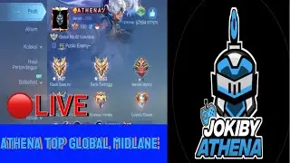 🔴 LIVE ATHENA TOP GLOBAL MIDLANE