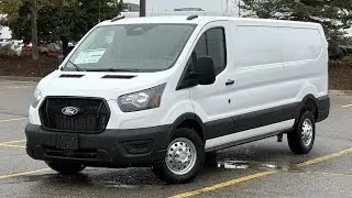 New 2026 Ford Transit Cargo Van Low Roof All Wheel Drive in Oxford White | Barrie Ford