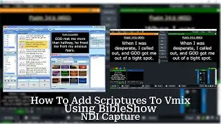 HOW TO ADD SCRIPTURES TO VMIX USING BIBLESHOW USING NDI CAPTURE