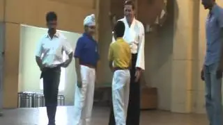 RENSHI ALLEN WOODMAN, SENSEI CRAIG GARRETT AND SIFU CHUCK GONZAGA TEACHING IN INDIA