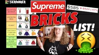 Список уровней Supreme BRICKS! (Худшие предметы Supreme)
