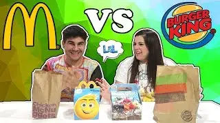 MCDONALDS VS BURGUER KING 🍔 HAPPY MEAL VS DIVER KING 🍟¿Cuál es mejor?