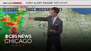 Heavy downpours from strong storms could cause flash flooding in Chicago area