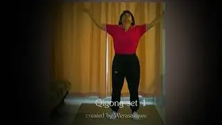 Qigong set 1 (เสื้อแดงจอแนวนอน)