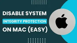 Disable System Integrity Protection SIP on Mac