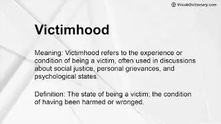 Victimhood Meaning