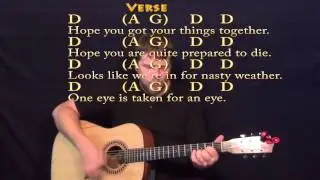 Bad Moon Rising (CCR) Guitar Strum Cover Lesson with Chords and Lyrics
