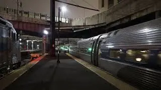 Amtrak: Springfield MA bound ACS-64 620+Amfleet I Northeast Regional leaving Baltimore Penn Station