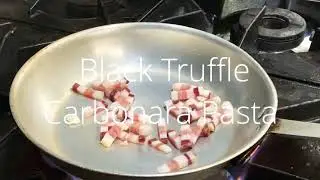 Carbonara al tartufo Nero /black truffle Carbonara Pasta