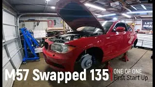 First Start Up M57 8hp70 Swapped 135 e82