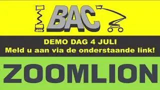 Bac Demo dag 4 juli 2024. Bekijk de nieuwste modellen van Zoomlion en test deze.