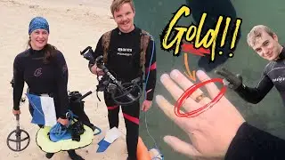 Finding GOLD and Relics Underwater! (Metal Detecting with Friends)