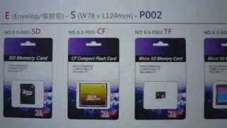 ESP002 Sandisk memory card packaging plastic box esd package blister clamshell tray