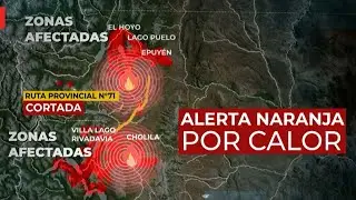 Alerta máxima en la Patagonia: brigadistas combaten el fuego extremo