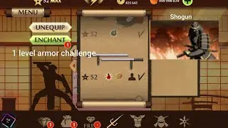 1 level armor challenge/ shogun fight  /     (shadowfight2)