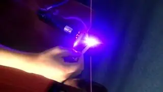 445nm 1W blue laser pointer light cigarette from warnlaser
