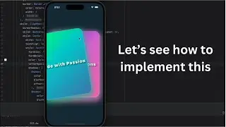 Build a Stunning Flutter Swipe Card Animation | Full Tutorial  | Code with Dias