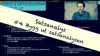 Satsanalys del 4 Bygg ut satsanalysen