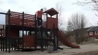 Playground Backflip Fail