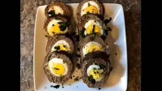 How to make meatloaf with hard boiled eggs