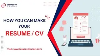 How You Can Make Your Resume/CV- With Canva | Bizaccenknnect