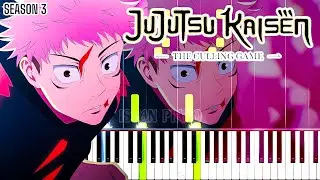 Yoake no Uta - jo0ji (Jujutsu Kaisen Season 3 ED - Culling Game Arc) - Piano Tutorial