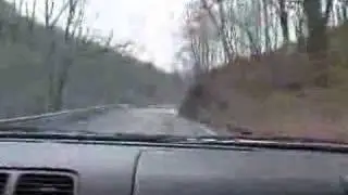 Driving Rt. 50 in West Virginia in my Nissan Maxima