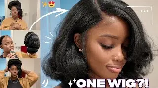 🤯 1 парик без клея → 3 культовых стиля! Это самый универсальный парик в мире?! 💖