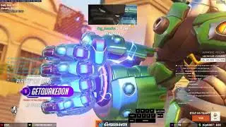 POTG! GetQuakedOn PRO Doomfist Overwatch Gameplay Season 14 Top 500