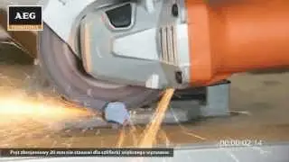 Test małych szlifierek kątowych AEG (WS 11-125)
