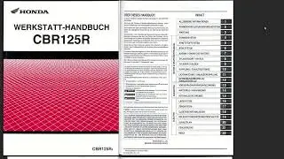 Honda CBR125 R 2004-2006 Service Workshop Repair Manual Download PDF