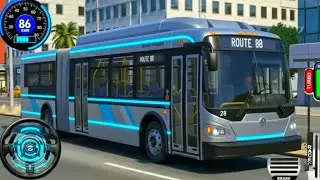 AMERICAN 🇺🇸 Coach Passangers Bus Simulator || Bus Simulator Off-road Game #game #bus 