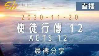 611晨禱｜使徒行傳12章 張恩年牧師｜202011120