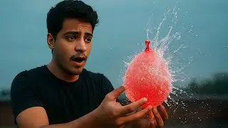 Slow Motion Balloon Burst 💦 | Paani Se Bhara Balloon Fata 😱 Amazing Video#viral #experiment#trending