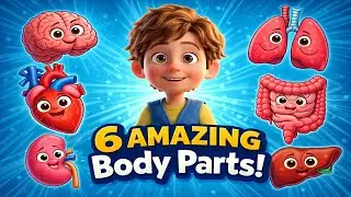 6 Amazing Human Body Parts &mdash; Fun Cartoon Explainer