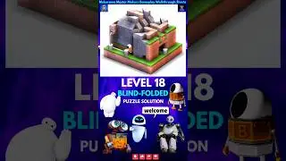 Mekorama Master Level 18 - Blind Folded | Master Makers Level 18 | #mekorama #funny #gaming #shorts