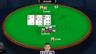 High stakes online poker-- Gus Hansen vs. Trex313 in 250K pot