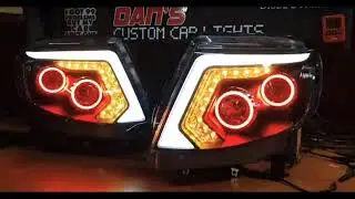 Ford Ranger px1 with drls,sequential drls and multicolored halo rings