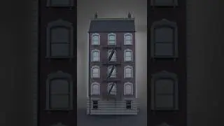 FIRE ESCAPE LADDER MODULAR 3D ASSET - BLENDER #3d #blender3d #cyclesrender