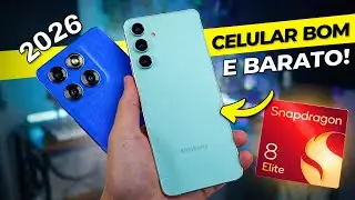 TOP 7 MELHORES Celulares BOM e BARATO em 2026! (RODA TUDO)
