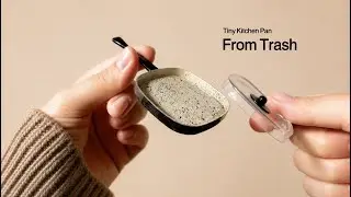 DIY Miniature Frying Pan with Lid | Easy Recycled Craft | Tiny Cookware Tutorial