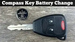 How To Replace 2007 - 2016 JEEP COMPASS Key Fob Battery - Change Replacement Remote Fob Batteries