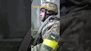 Ukraine Soldiers in urban combat - close quarter house to house fighting