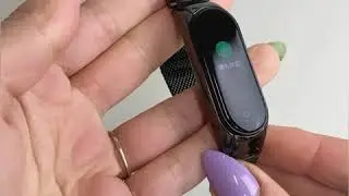 Металлический ремешок oneLounge Milanese Loop, черный для Xiaomi Mi Band 5