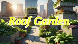 City Rooftop Greenery 🌱 Soothing Background Sounds