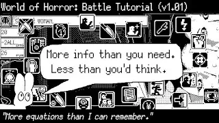 Battle Tutorial (Basic Info. and Actions) - World of Horror