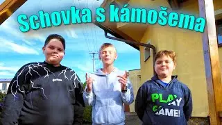 Schovka s kamarádama na naší zahradě!